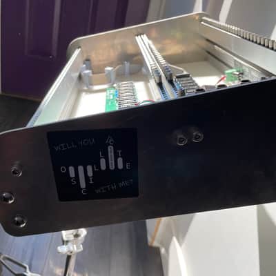 After Later Audio 6U 84HP Eurorack Modular Case WITH Noise Engineering Sono Abitus Audio Output Module 2018 Chrome / Aluminum image 2