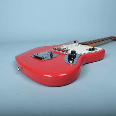 2014 Classic 60s Jaguar Fiesta Red Rosewood Electric Guitar image 12