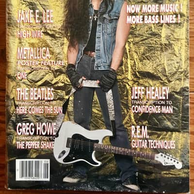 Guitar for The Practicing Musician  June 1989 Jake E. Lee on the cover image 2