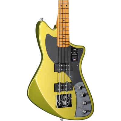 Fender American Ultra II Meteora Electric Bass, Maple Fingerboard (with Case), Solar Flare image 8