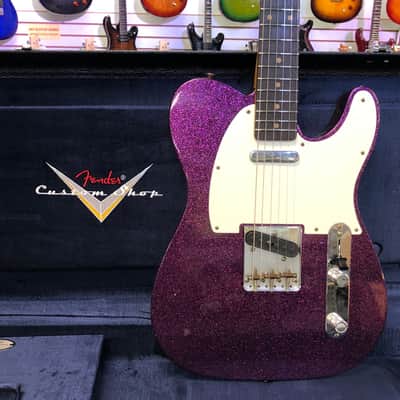 Fender Custom Shop Limited-edition '60 Telecaster Journeyman Relic Electric Guitar - Purple Sparkle image 1