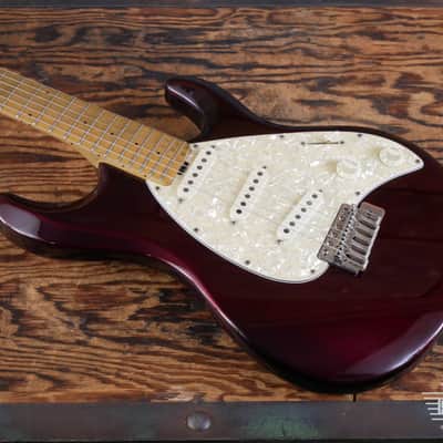 1995 Ernie Ball Music Man Silhouette Special SSS - Candy Red image 6
