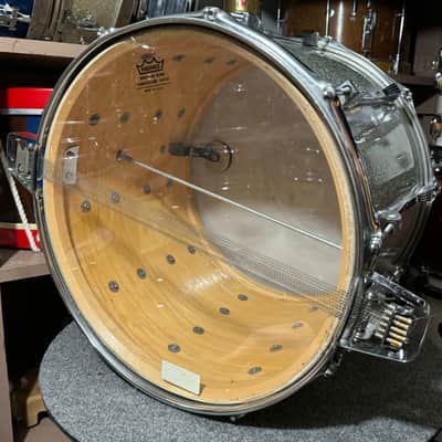 Ludwig Marching Snare Drum In Silver Sparkle image 8