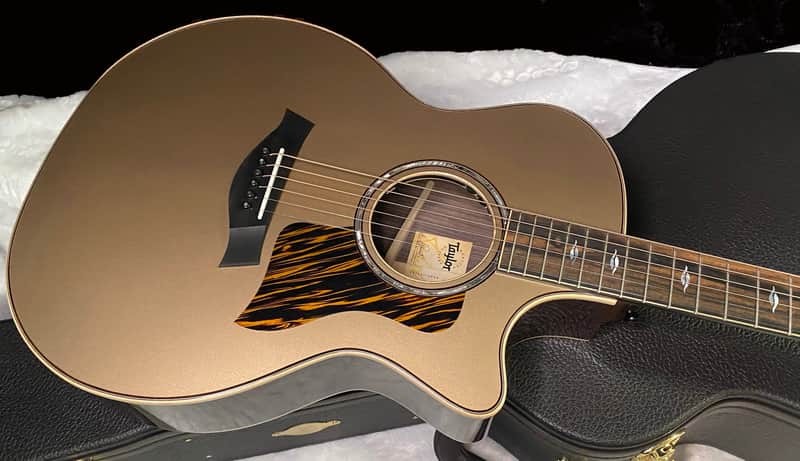 NEW! Taylor Next Generation 814ce Special Edition Acoustic-electric Guitar - Casablanca Beige Metallic - 4.6lbs - Authorized Dealer - G07756