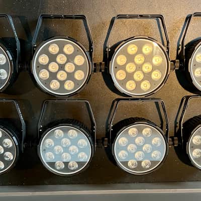 (8)Chauvet SlimPAR Pro Pix Hex-Color DMX RGBAW+UV Par Wash Light Fixtures image 3