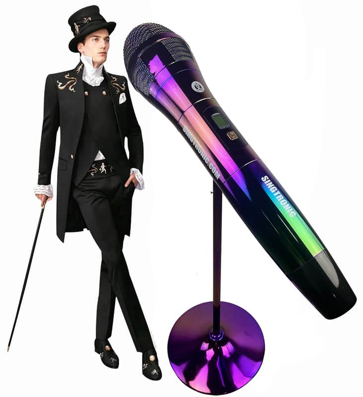 Singtronic Professional  X-Large Karaoke Wireless Microphone w/ Stand image 1