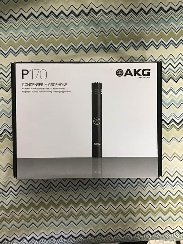AKG P170 Small Diaphragm Cardioid Condenser Microphone 2010s - Black image 1