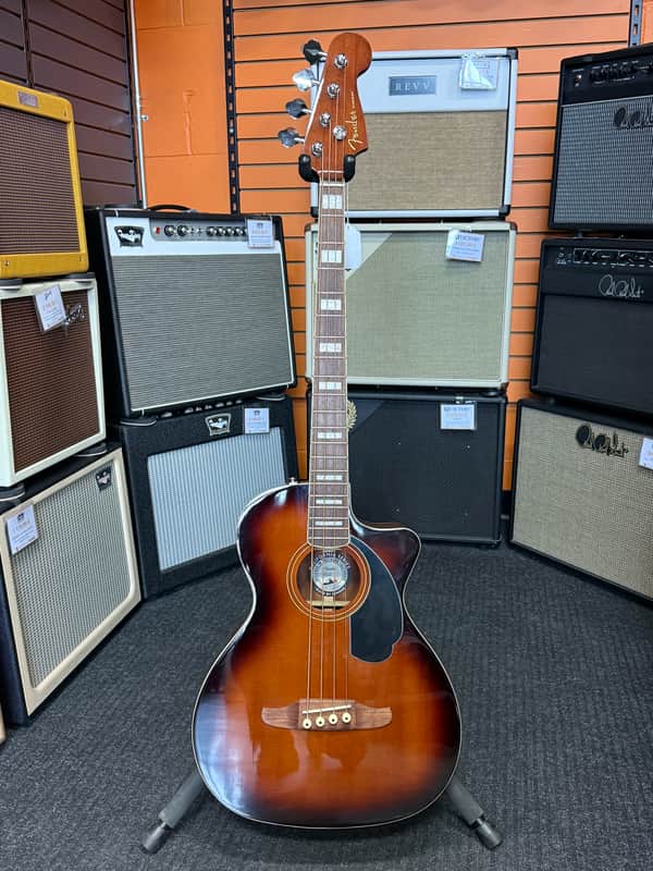 Fender acoustic Bass "Kingman" shaded edge burst finish with soft case image 1
