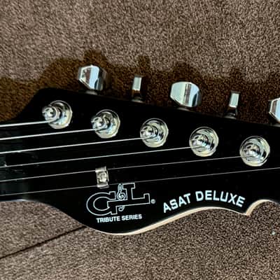 G&L Tribute Series ASAT Deluxe Carved Top with Rosewood Fretboard 2025 Model in Transparent Black image 6