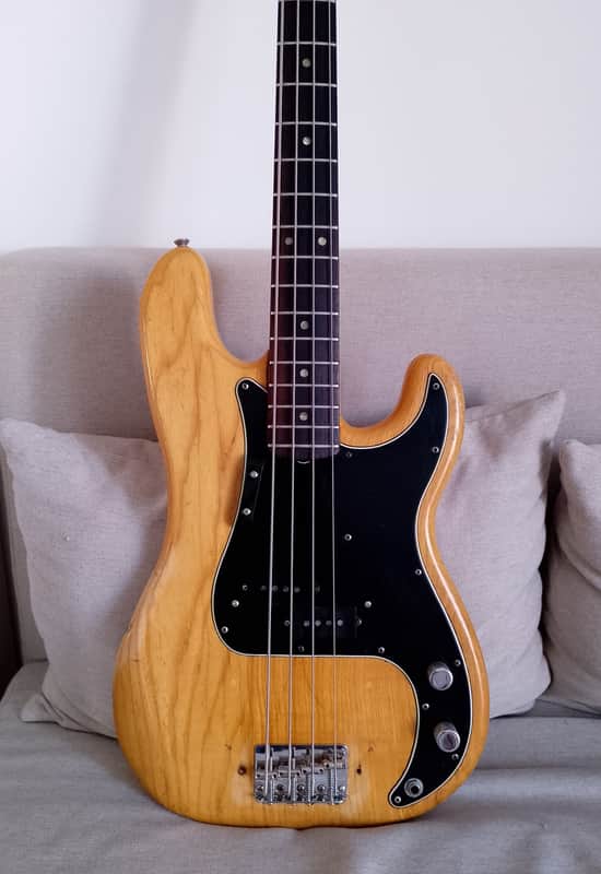 Fender Precision Bass  1974 - Natural Ash-Rosewood w/Ohsc - Good