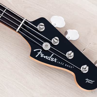 2012 Fender Aerodyne Jazz Bass PJ Electric Bass Guitar Black, Japan MIJ image 4
