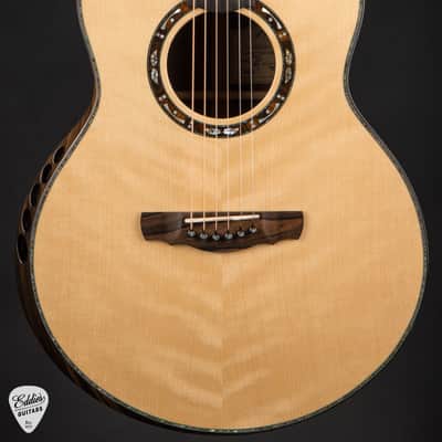 2022 - Kevin Ryan Paradiso Grand Concert Signature Series - Flamed Port Orford Cedar & Brazilian Rosewood image 3
