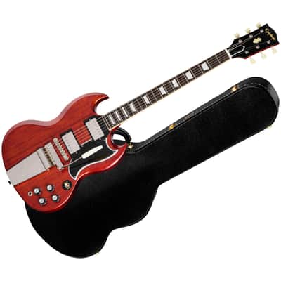 1964 SG Standard Reissue Maestro Vibrola Cherry Red + Etui Epiphone image 1
