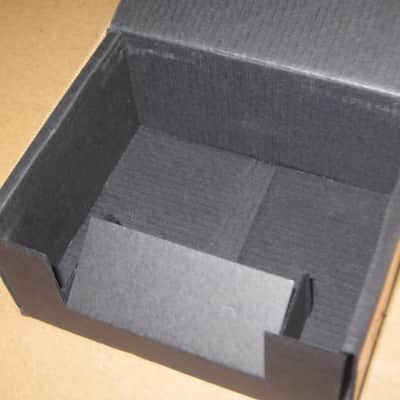 lightly handled MXR EMPTY BOX ONLY for CSP105 Custom Shop '75 Vintage Phase 45 Phase Shifter (NO pedal / NO paperwork) 2010s - BOX: Black Cardboard / LABEL: Orange & Black / GRAPHIC: Silver image 20