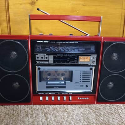 Panasonic RX F 32LS Rare Vintage Red Casette Deck Boombox Warranty image 2