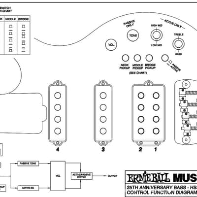 Music Man 25th Anniversary 4-string Bass HSS circa 2009 image 8