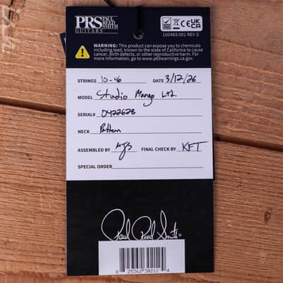 PRS Studio Mango Top Limited Edition Orange Tiger image 13