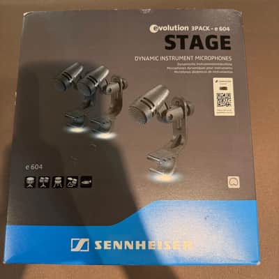 Sennheiser e604 3-Pack Compact Dynamic Drum Microphone Set | Reverb