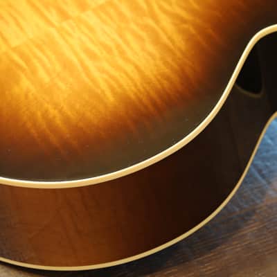 LEFTY! 2008 Gibson CJ-165 Left-Handed Acoustic/ Electric Mini Jumbo Guitar Vintage Sunburst + OHSC & Papers image 15
