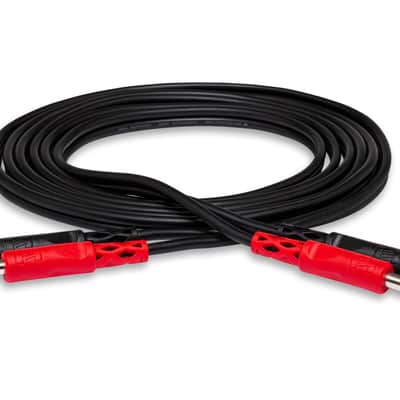 Hosa CPP-202 Dual 1/4 Inch TS to Dual 1/4 Inch TS Stereo Interconnect Cable, 6.6 Feet image 1