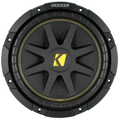 Kicker C104 10" 300W COMP Subwoofer C10 10C104 + 10" MDF Sealed Subwoofer Box image 2