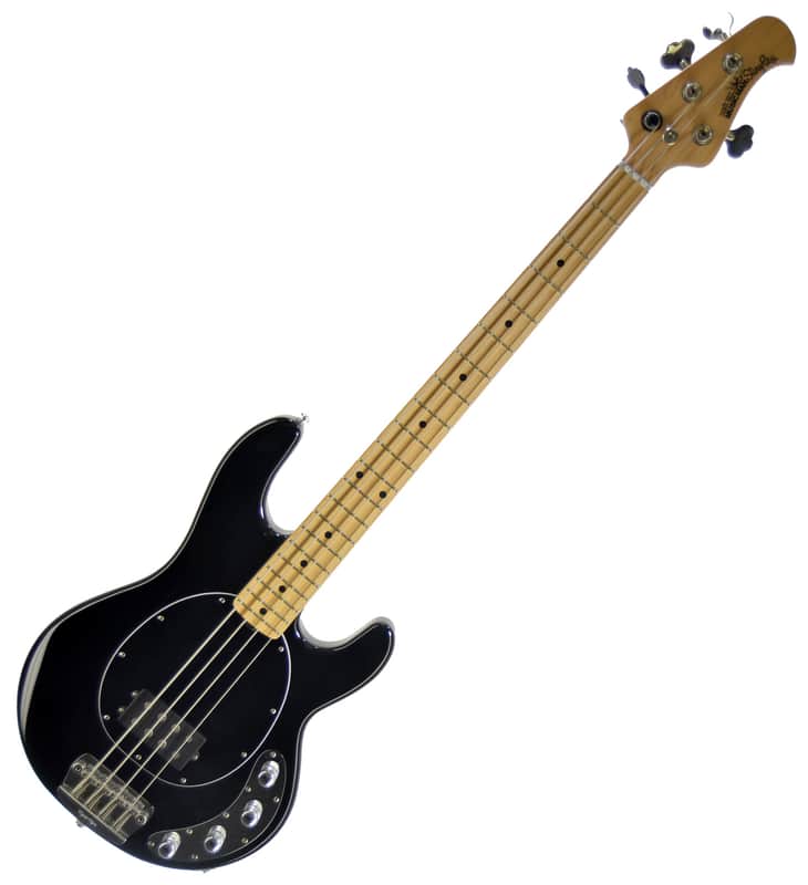 Ernie Ball Music Man StingRay 4-String Bass + Hipshot BT1 - Black image 1