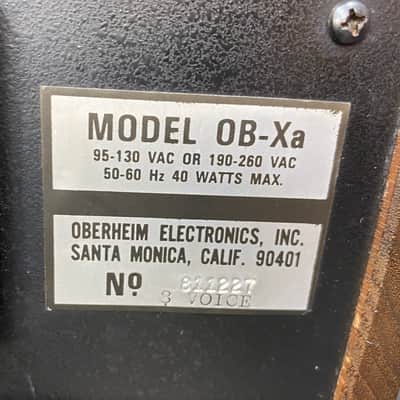 Oberheim OB-Xa 8-voice Vintage Analog Keyboard Synthesizer 8-voice as-is obxa image 8