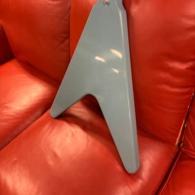 2023 Gibson Custom Shop 70’s Flying V Limited Run Japan Market Maui Blue image 11