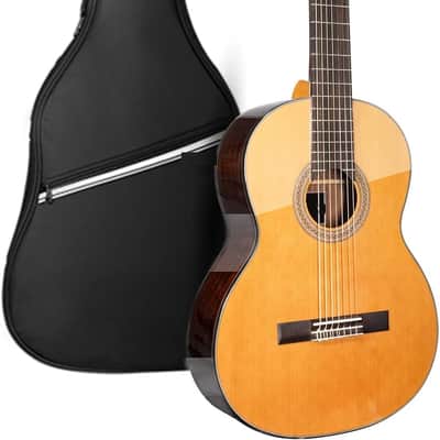 7-String Classical Guitar | Full Size Nylon Strings Guitar for Adults | Guitar with Gig bag image 1