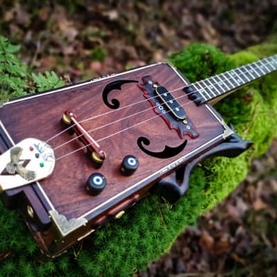 The Indian Eagle II - Rosewood custom cigarbox guitar image 9