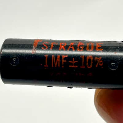 Sprague New Old Stock .1 uF / 400V Black Beauty Capacitor 1960's Fender Jazz Bass upgrade image 3
