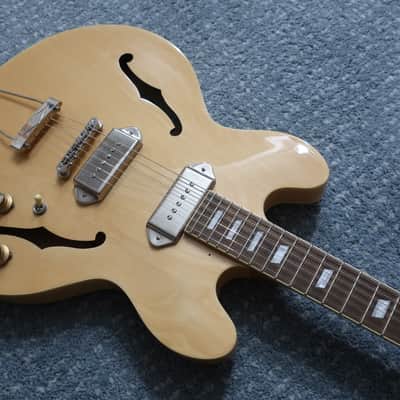 2021 Epiphone Casino Dot Guitar Reissue Natural Blonde Near Mint P 90s ES-335 Dot image 3