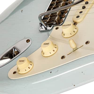 Fender Custom Shop Limited Edition 57 Stratocaster Journeyman Relic Sonic Blue (Pre-Owned, 2021, EC) #CZ554028 image 6
