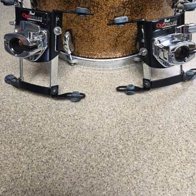 Pearl BCX924XSP/C357 Masters BCX 10x8 / 12x9 / 16x16 / 22x18" 4pc Shell + 14x6.5" matching snarePack 2014 - 2015 - Golden Bronze Glitter image 9