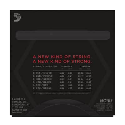 D'Addario NYXL 12-54 Carbon Steel Alloy - Electric Guitar Strings image 3