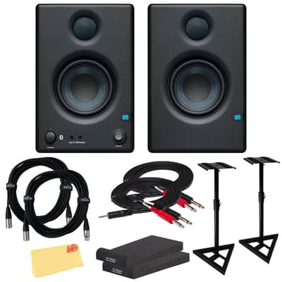 PreSonus Eris E3.5 BT Bluetooth Studio Monitor Pair w/ Monitor Stands image 1