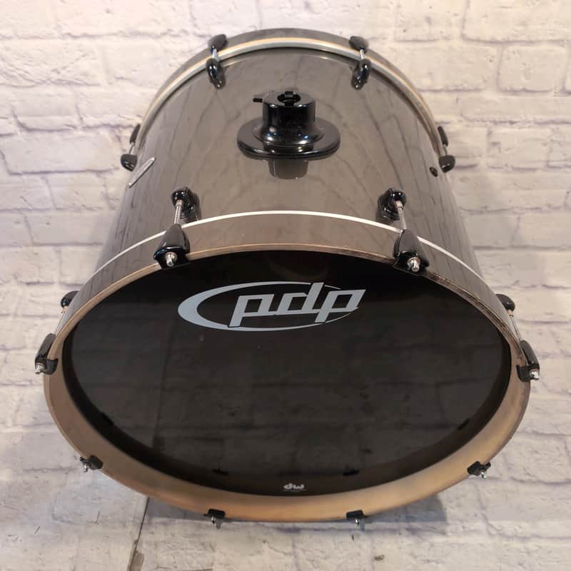 PDP Pacific Drums & Percussion Double Drive Bass Drum 22x18" Metallic Green / Gold image 1