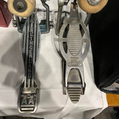 Vintage Bass Drum Pedal Lot of Slingerland AA pedal and a Ludwig Speed King 1960s-70s pedal image 1