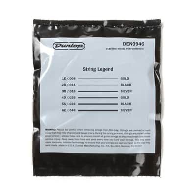 Dunlop DEN0946 Nickel-Plated Steel Electric Guitar Strings - Light Top Heavy Bottom (9-46) 2010s - Standard image 2