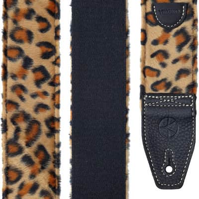 Guitar Strap 2 inch Velvet Guitar Straps with Full Grain Leather End, for Bass Electric and Acoustic Guitars, Free Strap Button, 2 Strap Locks and 4 Guitar Picks image 6