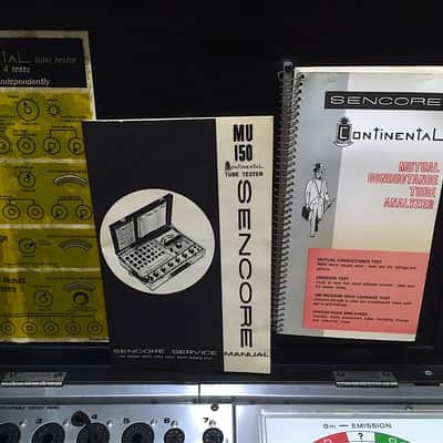 Sencore Mu 150 TUBE TESTER Mutual Conductance And Emissions Comprehensive Tester TV7 image 3