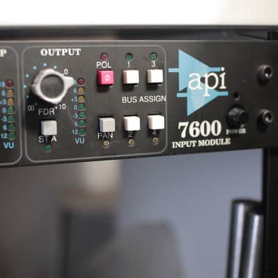 API 7600 Input Module Mic Pre / EQ / Compressor 2000s - Black image 4