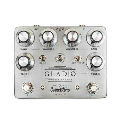 Cornerstone Gladio Double Preamp Pedal (Dumble in a box) 2020 Silver NEW "Authorized Dealer" image 4