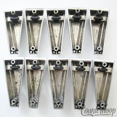 *Tama 10x Granstar/Crestar "Shark Tooth" Bass Drum Lugs Chrome Japan Vintage 90s image 3