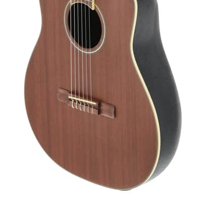 Ovation AB24CM-4S Applause Mid-Depth Cutaway Lyrachord Body Nato Neck Nylon 6-String Classical Acoustic-Electric Guitar image 5