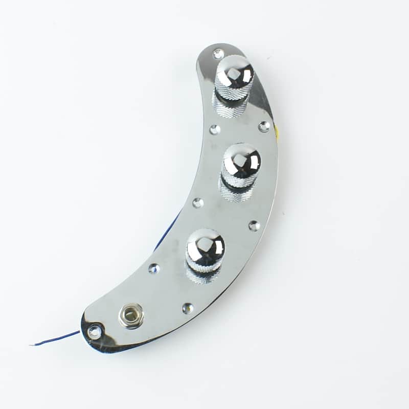 Replacment Wired Fully Loaded Metal Control Plate  For Music Man Style Bass ,Chrome image 1