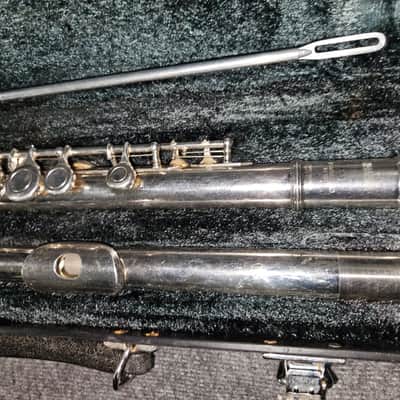 Yamaha YFL-221 Student Flute 2010s - Silver image 3