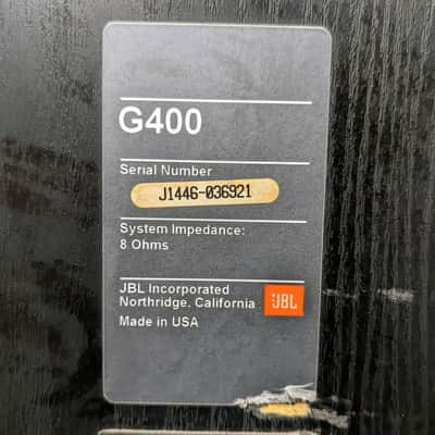 Pair of JBL G400 8 Ohms Tower Speakers image 15