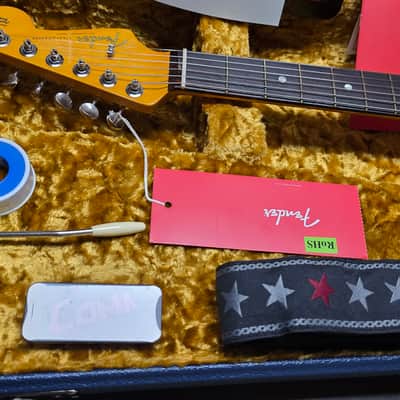 Fender Michael Landau Coma 1959 Stratocaster BRAND NEW Stripped Dakota Red! Custom Floyd Rose route from factory! Ultimate American 50s Reissue USA Super Strat HSS Guitar image 2