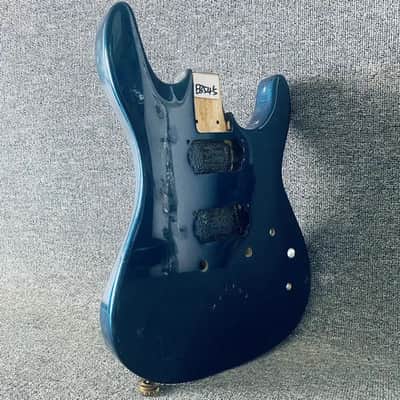 Metallic Blue HH Guitar Basswood Body image 3